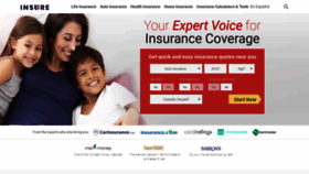 What Insure.com website looked like in 2021 (3 years ago)