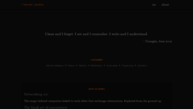What Internalpointers.com website looked like in 2021 (2 years ago)