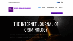 What Internetjournalofcriminology.com website looked like in 2021 (2 years ago)