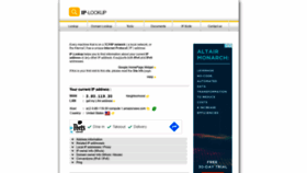 What Ip-lookup.net website looked like in 2021 (2 years ago)
