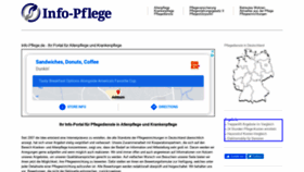 What Info-pflege.de website looked like in 2021 (4 years ago)