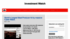 What Investmentwatchblog.com website looked like in 2021 (2 years ago)