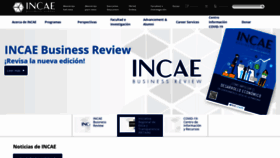 What Incae.edu website looked like in 2021 (4 years ago)