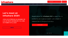 What Infoshare.pl website looked like in 2021 (2 years ago)