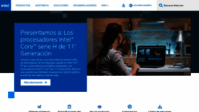 What Intel.la website looked like in 2021 (2 years ago)