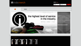 What Indiemerch.com website looked like in 2021 (2 years ago)