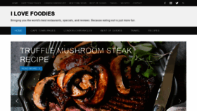 What Ilovefoodies.com website looked like in 2021 (2 years ago)