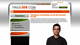 What Ivalisjob.de website looked like in 2021 (2 years ago)