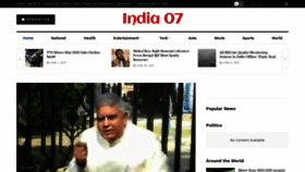 What India07.com website looked like in 2021 (2 years ago)