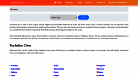 What Indiainfo.net website looked like in 2021 (2 years ago)