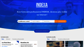 What Indexa.fr website looked like in 2021 (2 years ago)