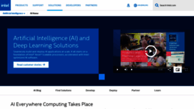 What Intel.ai website looked like in 2021 (2 years ago)