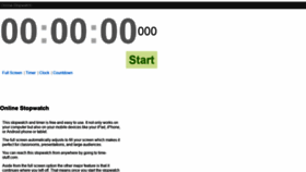 What Ipadstopwatch.com website looked like in 2021 (2 years ago)