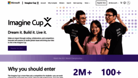What Imaginecup.com website looked like in 2021 (2 years ago)