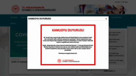 What Istanbulsaglik.gov.tr website looked like in 2021 (2 years ago)