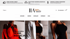 What Ilashop.pl website looked like in 2021 (4 years ago)