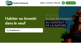 What Icade-immobilier.com website looked like in 2021 (2 years ago)