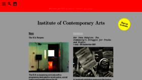 What Ica.art website looked like in 2021 (2 years ago)