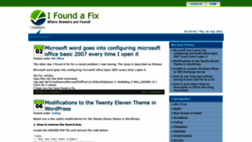 What Ifoundafix.com website looked like in 2021 (2 years ago)