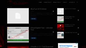 What Icloudintools.info website looked like in 2021 (2 years ago)