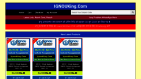 What Ignouking.com website looked like in 2021 (2 years ago)