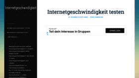 What Internetgeschwindigkeit.net website looked like in 2021 (2 years ago)