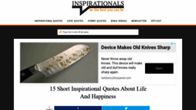 What Inspirationals.net website looked like in 2021 (2 years ago)