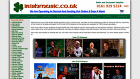 What Irishmusic.co.uk website looked like in 2021 (2 years ago)