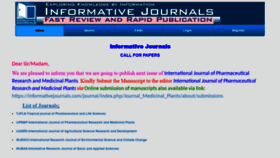 What Informativejournals.com website looked like in 2021 (2 years ago)