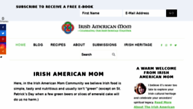 What Irishamericanmom.com website looked like in 2021 (2 years ago)