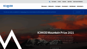 What Icimod.org website looked like in 2021 (2 years ago)