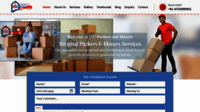 What Itcpackersmovers.in website looked like in 2021 (2 years ago)