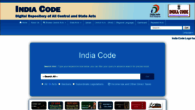 What Indiacode.nic.in website looked like in 2021 (2 years ago)