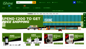 What Ishine.ie website looked like in 2021 (2 years ago)