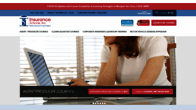 What Insurance-schools.com website looked like in 2021 (2 years ago)