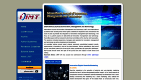What Ijimt.org website looked like in 2021 (2 years ago)