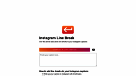 What Instagramlinebreak.app website looked like in 2021 (2 years ago)