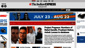 What Indianexpress.com website looked like in 2021 (2 years ago)