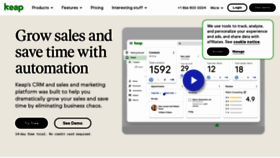 What Infusionsoft.com website looked like in 2021 (3 years ago)