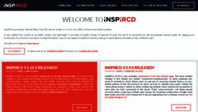What Inspircd.org website looked like in 2021 (2 years ago)