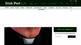 What Irishpost.com website looked like in 2021 (2 years ago)