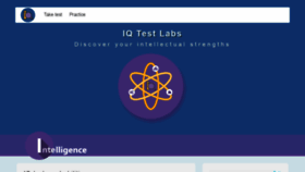 What Intelligencetest.com website looked like in 2021 (2 years ago)