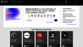 What Internetarchive.org website looked like in 2021 (2 years ago)