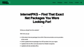 What Internetpkg.com website looked like in 2021 (2 years ago)