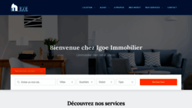 What Igoe-immobilier.com website looked like in 2021 (2 years ago)
