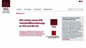 What Ieg-mainz.de website looked like in 2021 (2 years ago)
