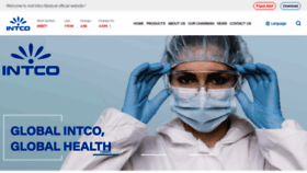 What Intcomedical.com website looked like in 2021 (3 years ago)