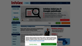What Infolex.lt website looked like in 2021 (2 years ago)