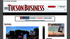 What Insidetucsonbusiness.com website looked like in 2021 (2 years ago)