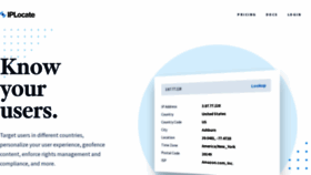What Iplocate.io website looked like in 2021 (5 years ago)